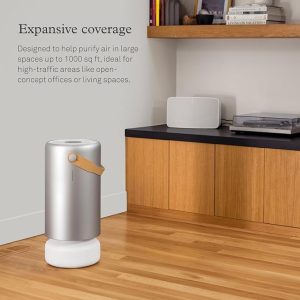 Molekule Air Pro air purifier with advanced PECO technology for large rooms, designed to destroy pollutants, allergens, and harmful particles at a molecular level.